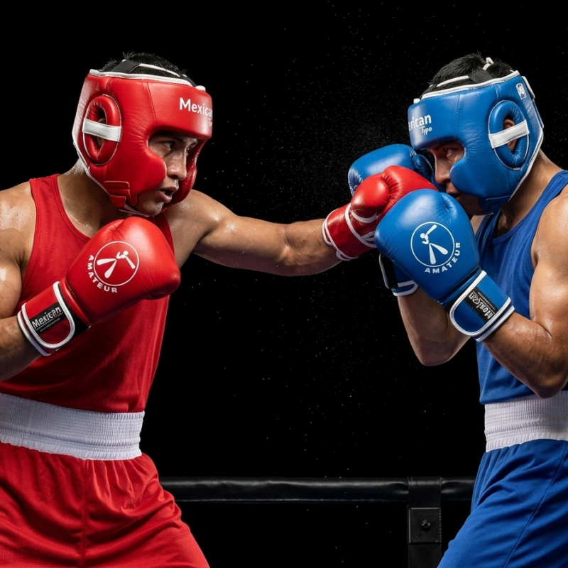 Juego Guantes de Boxeo tipo Olimpico piel